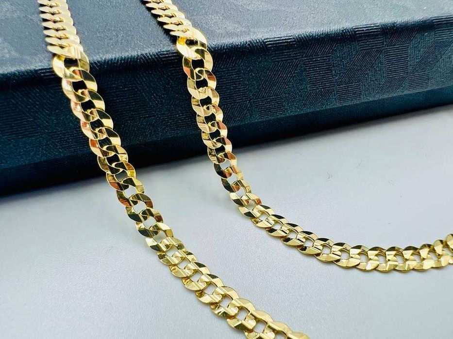 Złoty Łańcuszek Pancerka 585 Cechowany 4,3 mm 50 cm