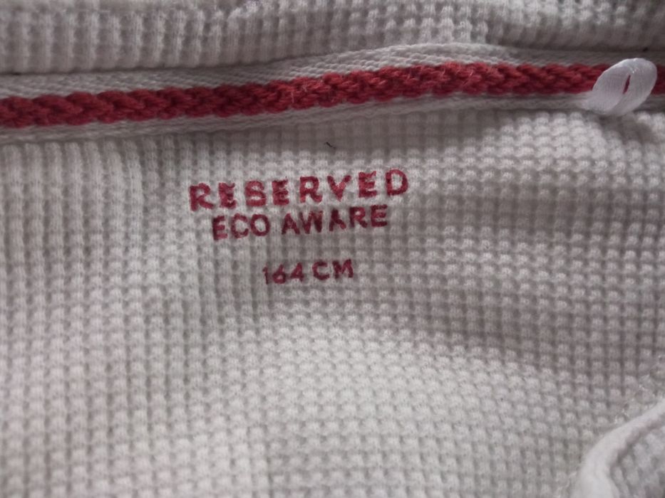 Biała kremowa bluzka na długi rękaw dla chłopca 164