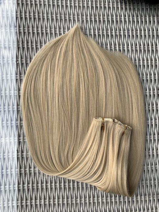 Premium Ultra włosy doczepiane, jasny naturalny blond, 16 klips 372.