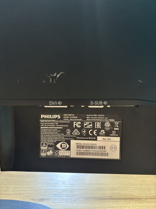 Monitor Phlilips 243V7Q 60Hz 24 cale IPS