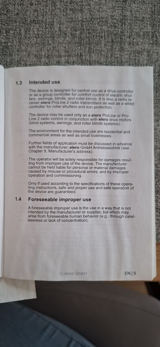 Centraka  ELERO VARIOTEC-868 do rolet NOWA