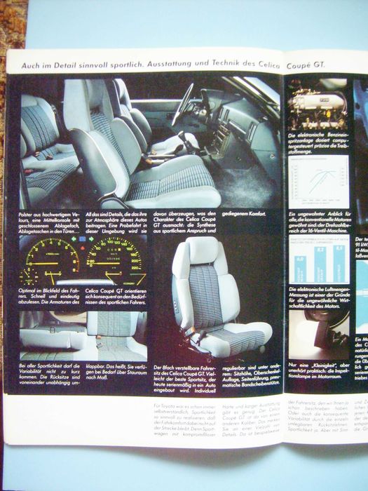 Toyota Celica 1984 - XT/ ST / GT / Supra - prospekt 28 str., stan BDB-