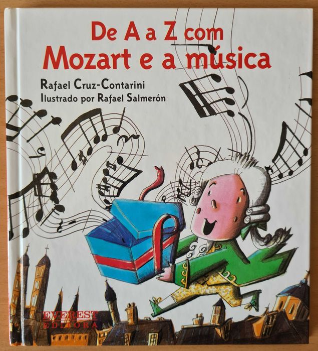 Livro e CD infantil "De A a Z com Mozart e a Música"