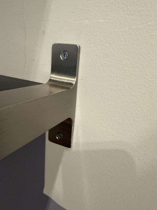 Czarne pólki IKEA 80x19 - 4 sztuki
