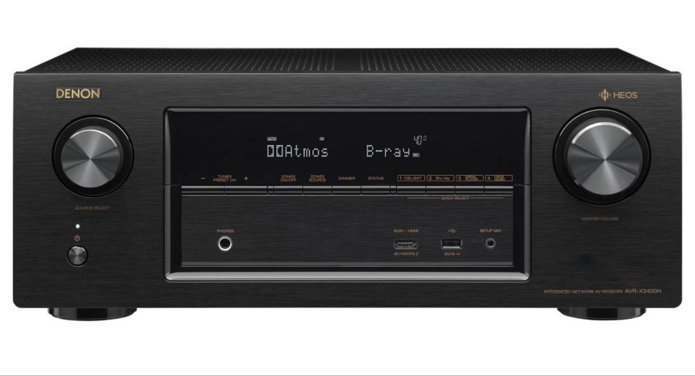 Amplituner Denon AVR-X3400H wifi atmos Bluetooth spotify HDR AirPlay2
