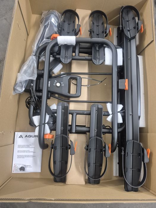 Bagażnik rowerowy na hak Aguri Active Pro 3 BLACK