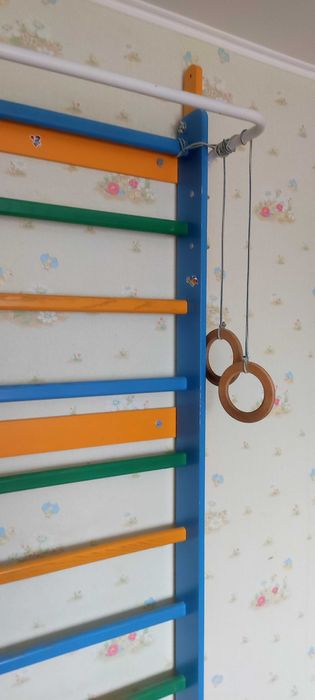 Шведская стенка, турник, лестница