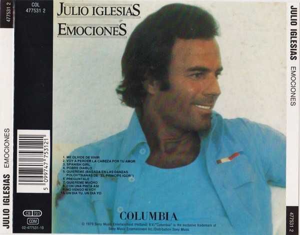 Julio Iglesias - Emociones - CD - como NOVO