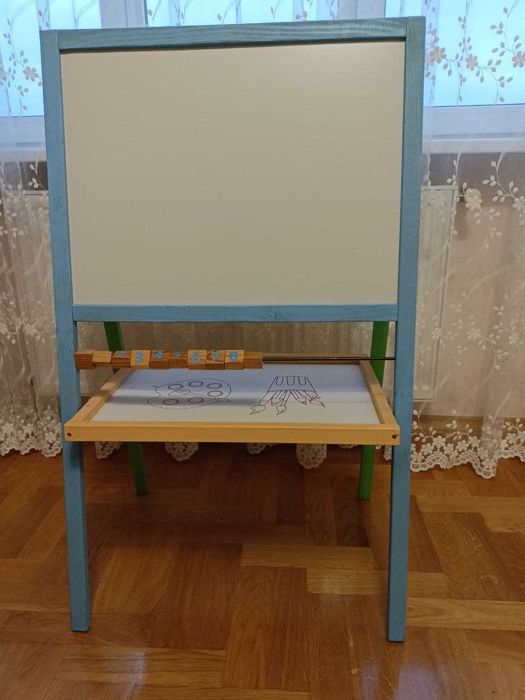мольберт дошка для малювання, магнітна дошка з поличкою