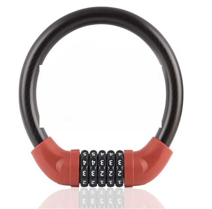 Zapięcie rowerowe z linką i zamkiem szyfrowym , blokada rowerowa