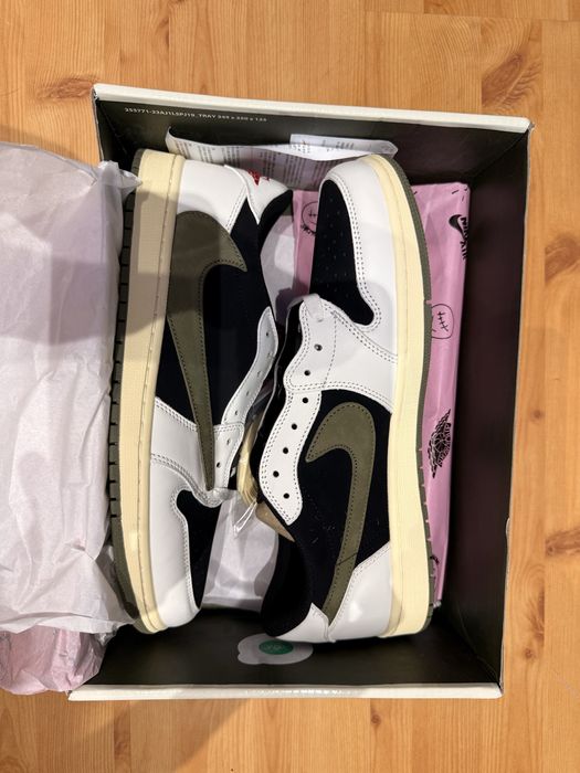 Nike Air Jordan 1 Low Travis Scott Olive – Rozmiar 46 / Stan Nowe