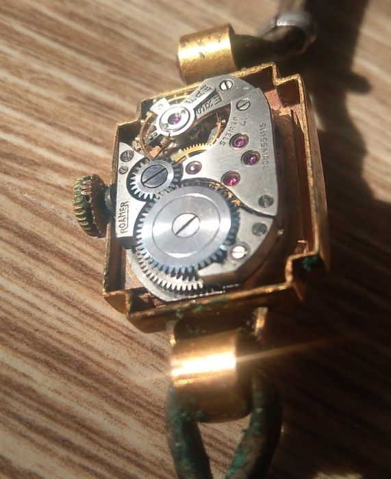 Vintage stary zegarek mechaniczny Roamer lata 50, damka