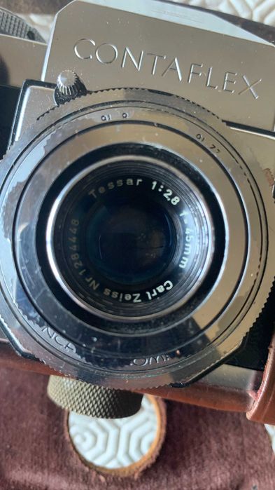 Câmara Vintage Zeiss Ikon Contaflex + Estojo Original
