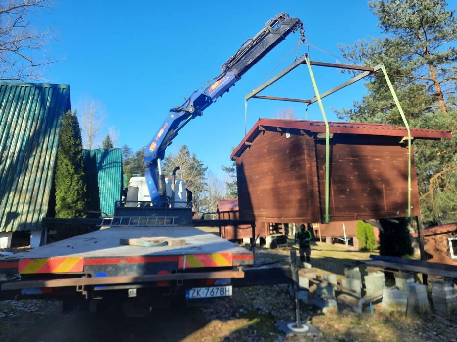 Transport hds Kontenery niskopodwoziowa Domki holenderskie gabaryty