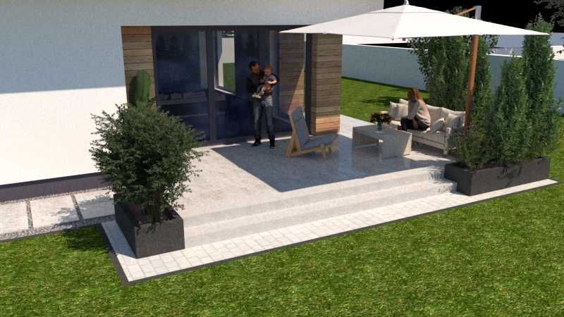 Projektowanie ogrodów, nasadzeń, kostki brukowej