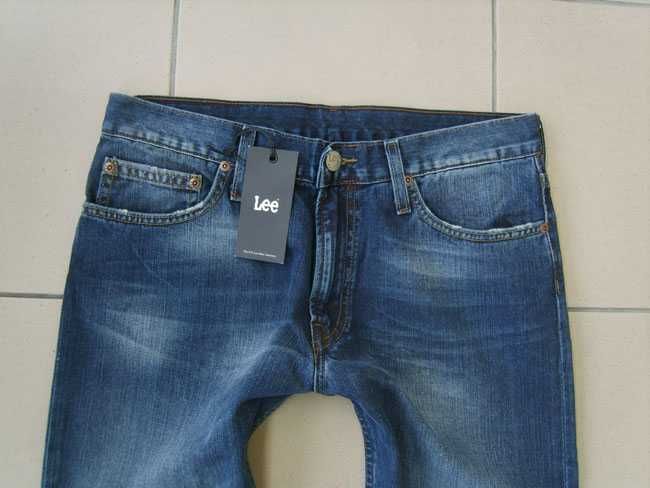 Lee Kunae granatowe rurki W28 L33 pas 82 cm