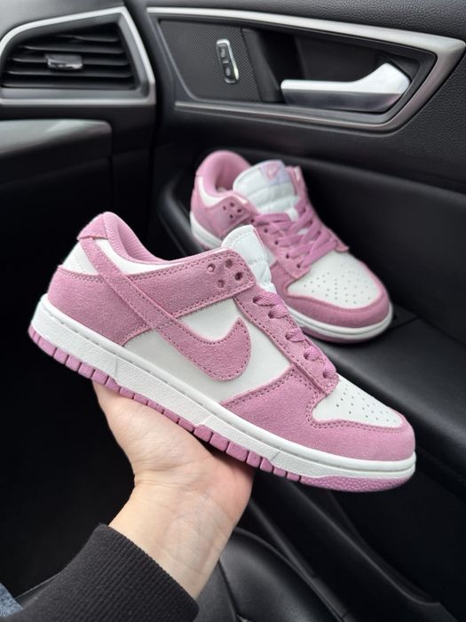 Жіночі кросівки Nike SB Dunk Low White Pink найк сб данк рожеві
