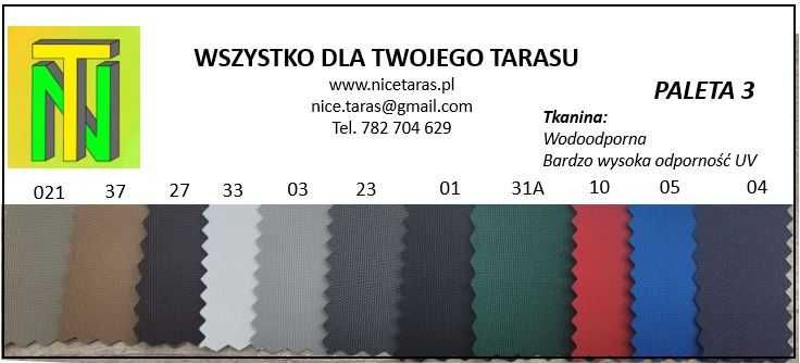 Roleta rzymska gotowa do montażu KOMPLET Tkanina UV SZYBKA REALIZACJA