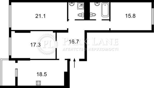 3-комнатная квартира по адресу ул. Ильенка Юрия (площадь 106 м²) - Atlanta.ua - фото 3
