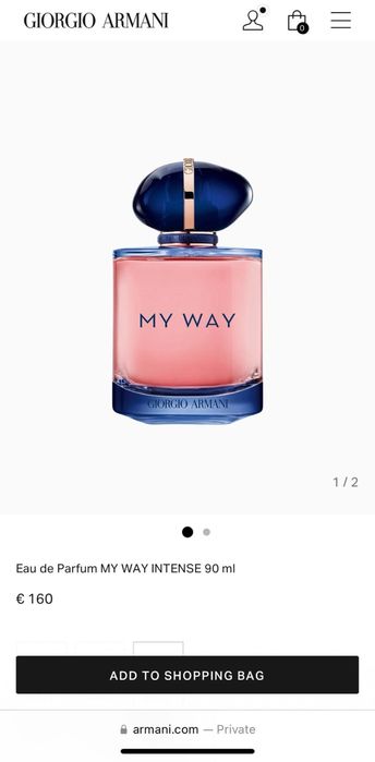 Giorgio Armani My Way Intense perfume