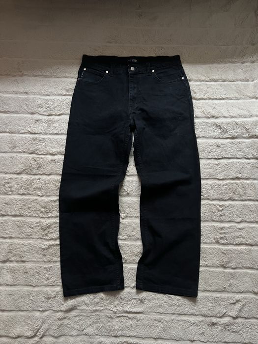 AJ Armani Jeans (S/M) W33 Made in Italy чоловічі джинси темно-сині прямі класичні