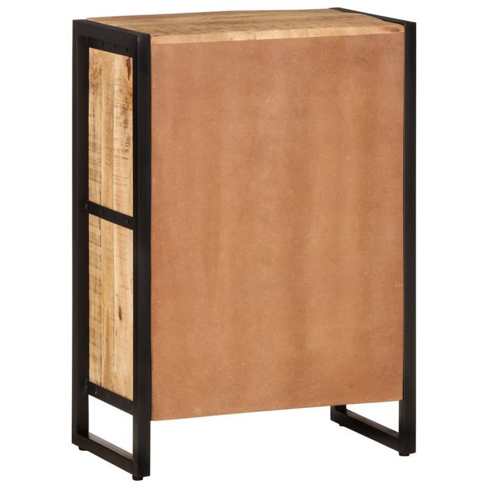 vidaXL Stojak na 16 butelek wina, lite drewno mango