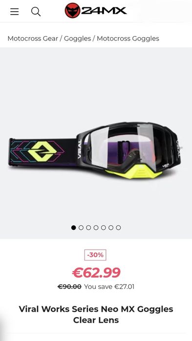 Мотоочки вело маска мотокросс мото окуляри geon ендуро 100% fox kovi