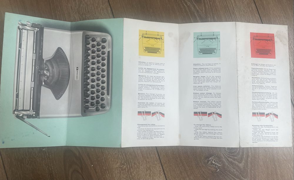 Maquina de escrever portátil Underwood 18