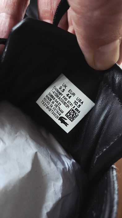 Buty Lacoste Carnaby evo czarne roz. 44