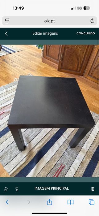 Mesinha de sala preta