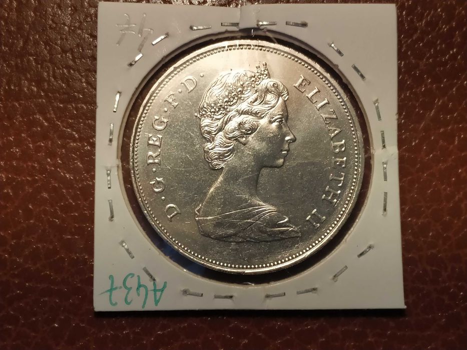 A437 moeda comemorativa de 25 pence de 1980 - Reino Unido