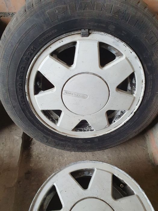 Оригінальні титанові диски VW Golf/Jetta MK2 R13 4x100 з ковпачками