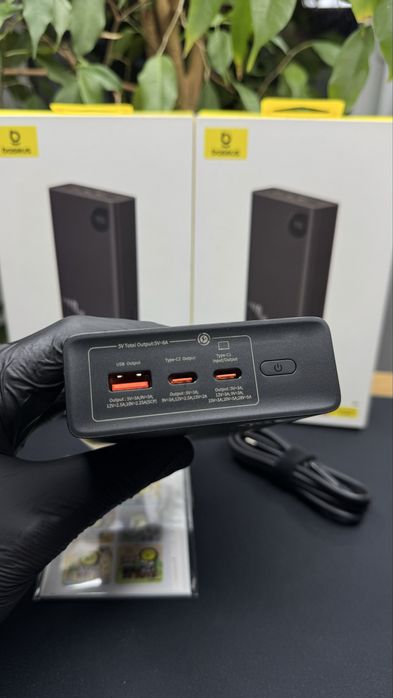 Потужний павербанк Базеус 140 ват Baseus metal Adaman 24000 mAh 140w