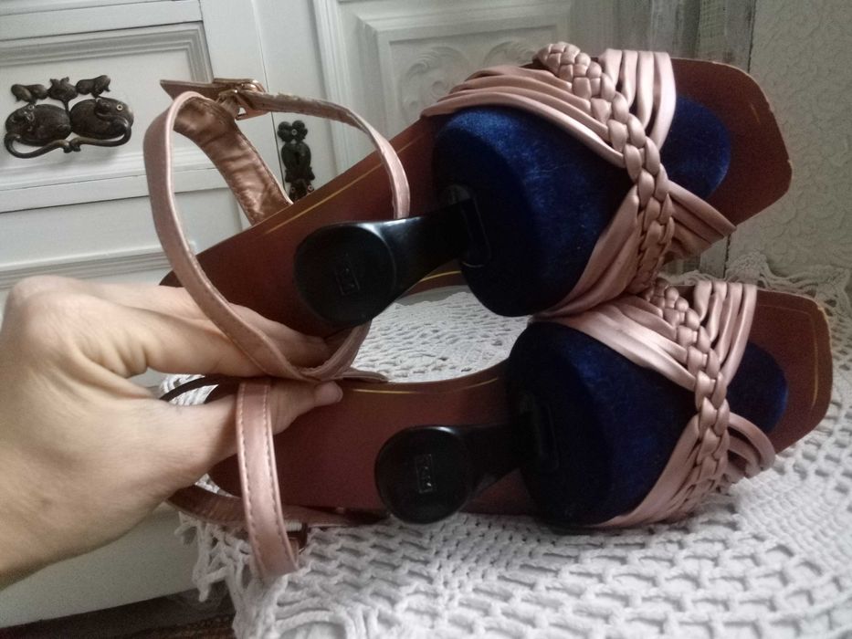 GRATIS złote sandały buty letnie damskie 38 oryginalne stylowe