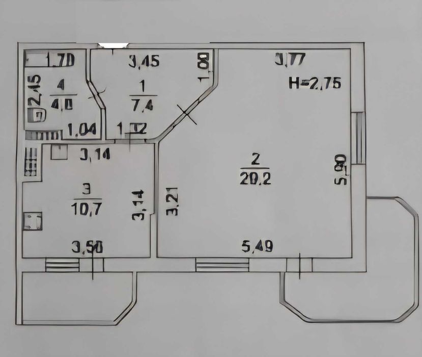 Продам квартиру площа 62 м2 від будівельників  на Чикаленко/Таирова