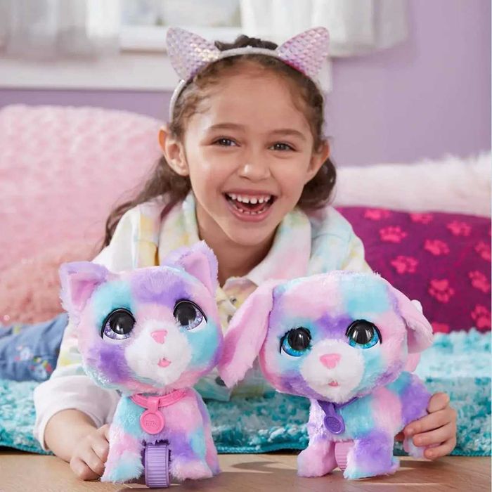 Набор интерактивный котенок и щенок Furreal Friends Walkalots, Hasbro
