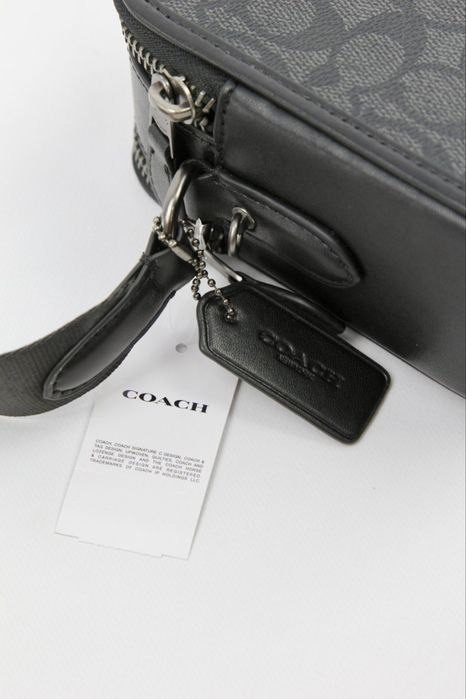 Оригінал! Чоловіча сумка Coach натуральна шкіра ( Lacoste, Hugo Boss)