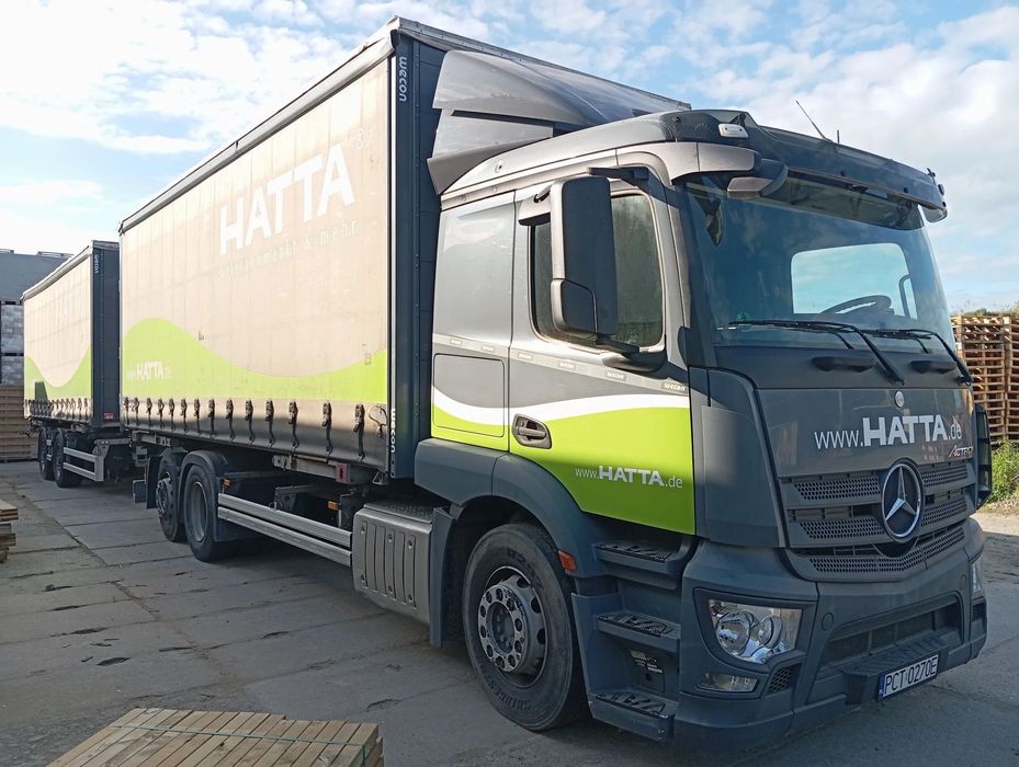 Mercedes-Benz Actros  ZESTAW Mercedes-Benz Actros+przyczepa Wecon+wózek widłowy Moffet