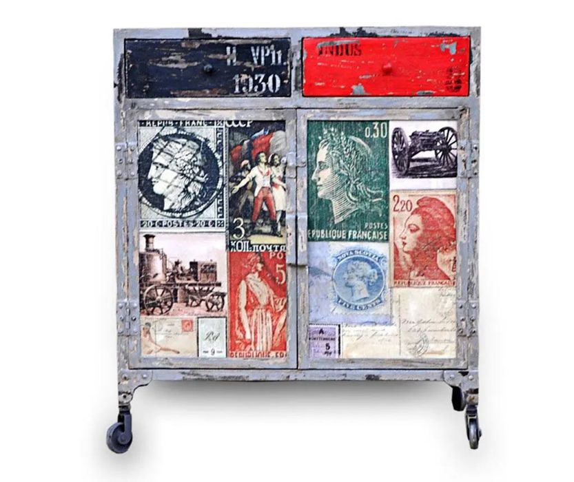 Cómoda de quarto estilo industrial vintage
