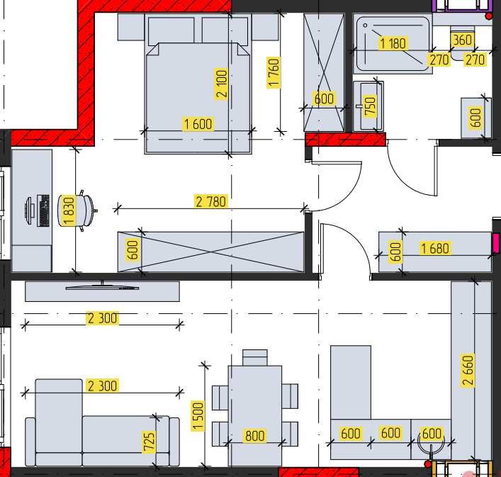 2-к квартира 46,23 м² Білогородка Поряд Укриття. Газ Ліфт Від забудовника 20 хв метро Без комісії Розтермінування - View 3