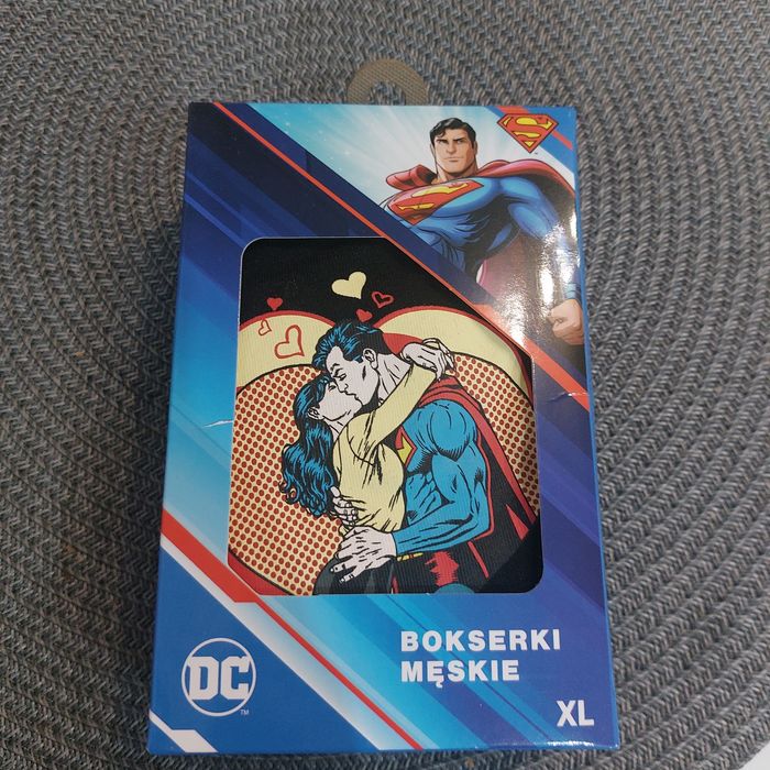 Nowe bokserki męskie czarne superman xl bawełna
95 % bawełna,  5 % ela