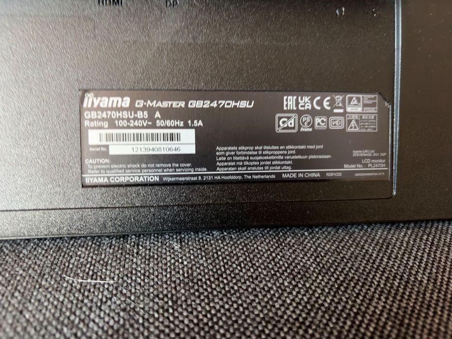 Monitor iiyama g master