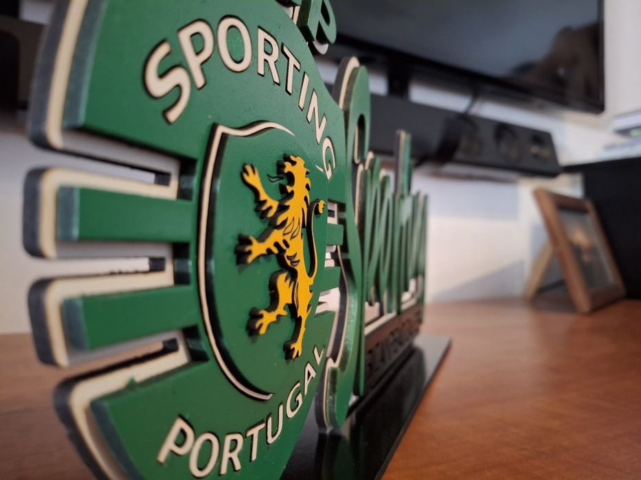 Placa Sporting Bi Campeão