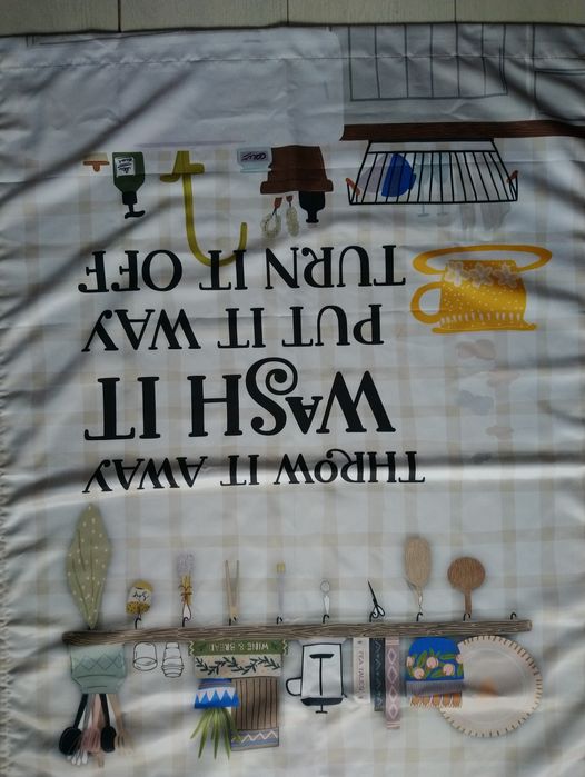 Фіранка шторка на кухню 100×70 см