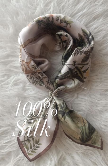 Jedwabna apaszka 100% jedwab silk gawroszka