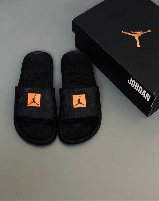 Шлепанцы Jordan мужские Камуфляж New! Шльопанці Джордан чоловічі чорні