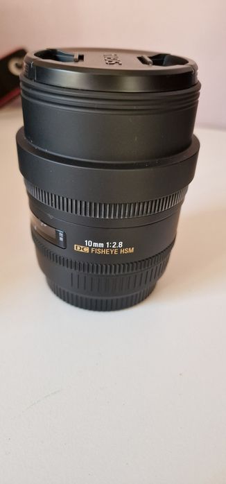 Obiektyw Sigma 10mm F2.8 EX DC FISHEYE HSM - rybie oko - stan idealny
