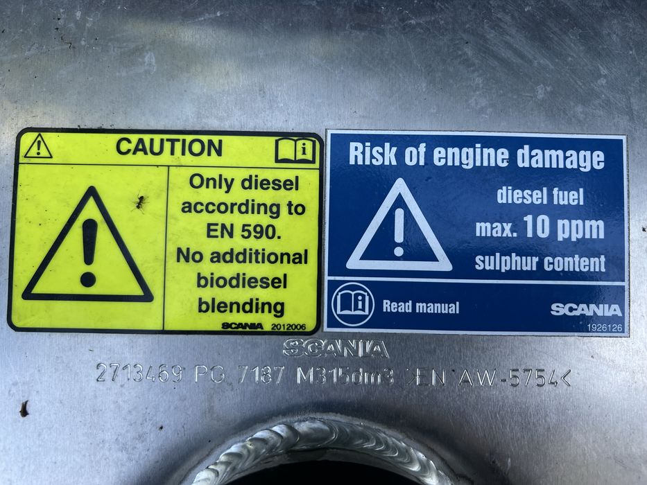 Бак сканія Scania 315 літрів