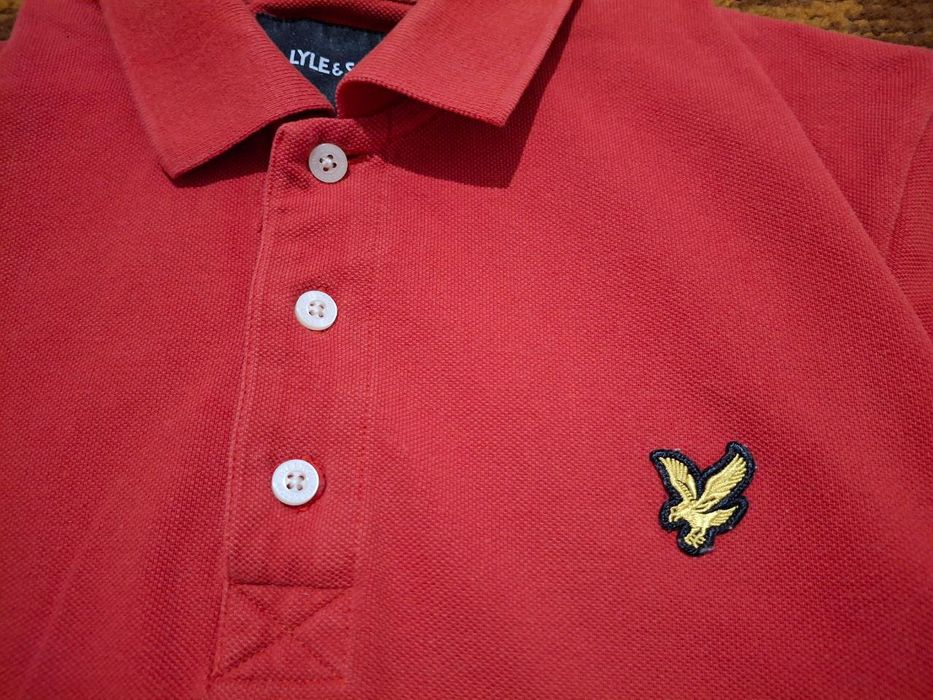 Червона футболка polo Lyle Scott