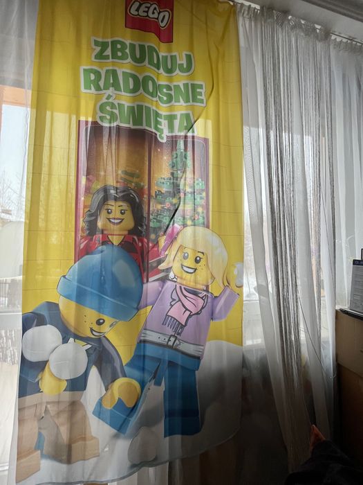 firanka baner lego święta
